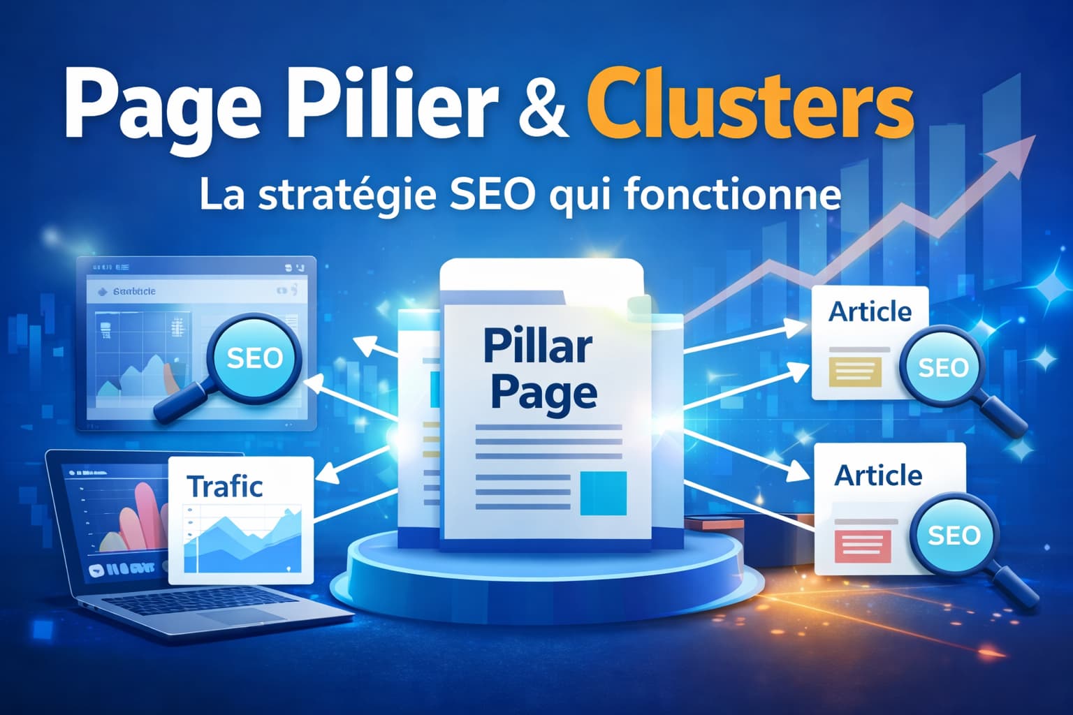 page pilier et clusters seo